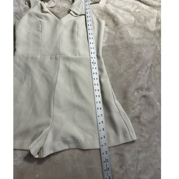 Amanda Uprichard Gimlet Romper Women's Large Ivory Ruffled Sleeveless‎ RTR - Picture 9 of 12